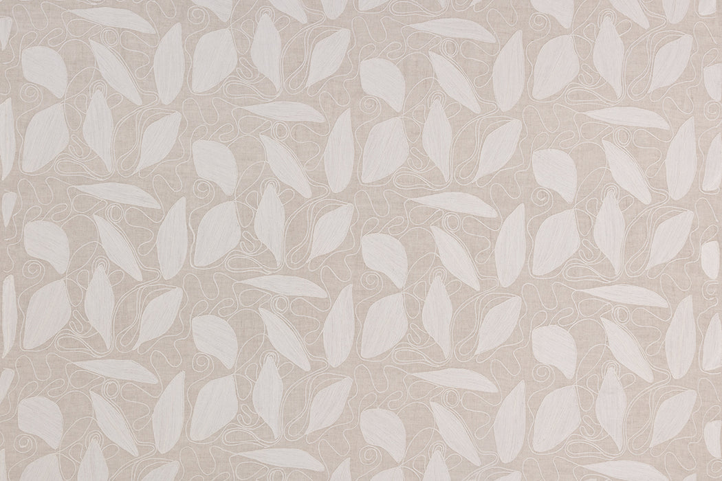 Christopher Farr Foliage Indoor Embroidered Natural Fabric