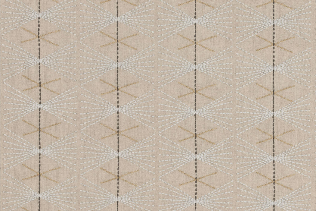 Christopher Farr Mikado Indoor Embroidered Natural Fabric