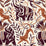 Christopher Farr La Jungle Vinyl Plum Wallpaper