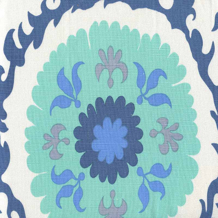 Quadrille Suzani Multi Blues Fabric 010225FW