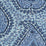 Quadrille Katmandu Ii Sky Cream Navy Fabric 010612T