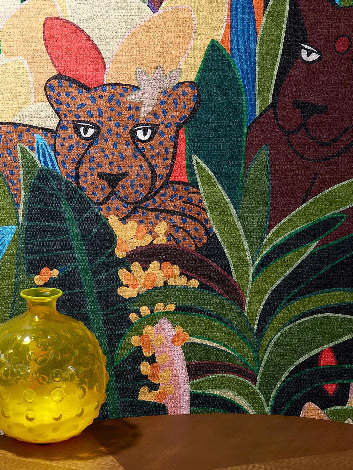 Pierre Frey Les Rois De La Jungle Pop Wallpaper FP607001