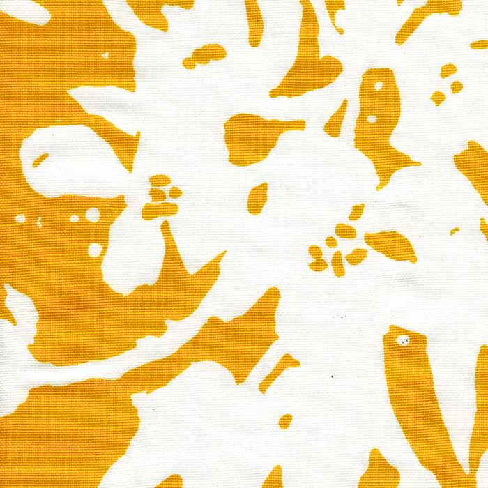 Quadrille Tulips Background Yellow Fabric Sample 020073FW