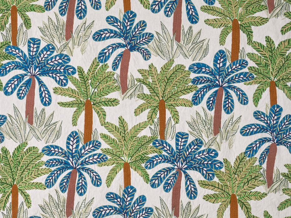 Pierre Frey Tahiti Bleu Vert Fabric F3739001