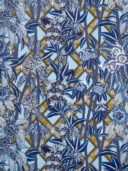 Pierre Frey Swahili Grand Indigo Wallpaper FP538002