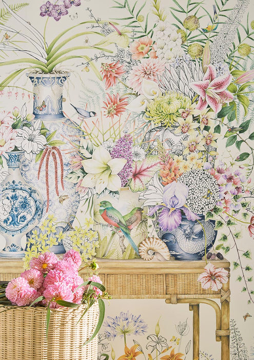 Pierre Frey La Ceremonie Fleurie Multicolore Wallpaper FP909001