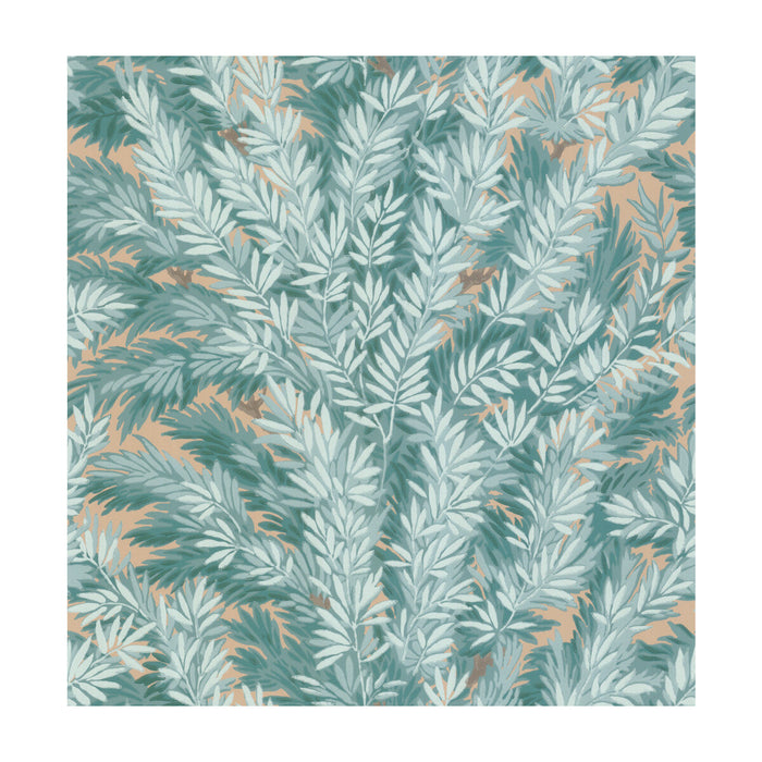 Cole & Son Florencecourt Teal Wallpaper Sample 100/1001.CS.0