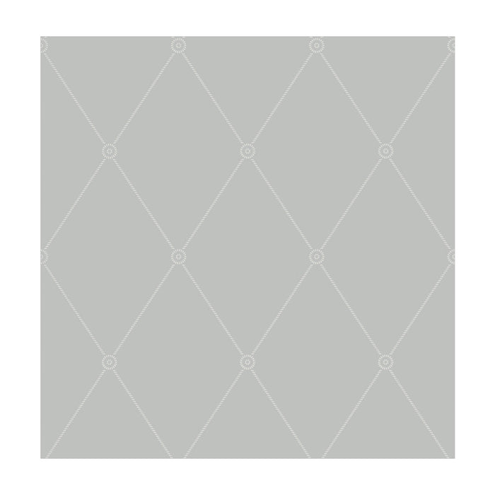 Cole & Son Large Georgian Rope Trellis Grey Wallpaper Sample 100/13062.CS.0