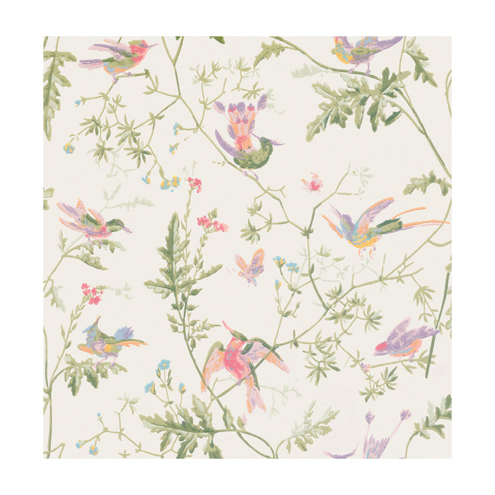 Cole & Son Hummingbirds Soft Multi-Colour Wallpaper Sample 100/14067.CS.0