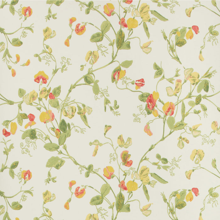 Cole & Son Sweet Pea Pink & Yellow Wallpaper Sample 100/6027.CS.0