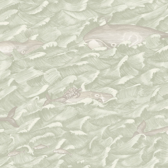 Cole & Son Melville Green Wallpaper Sample 103/1001.CS.0