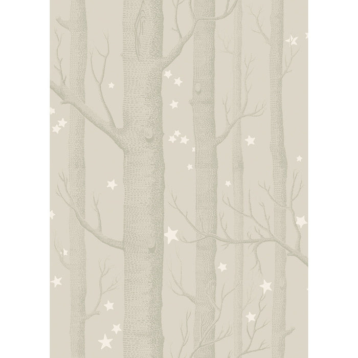 Cole & Son Woods & Stars Grey Wallpaper Sample 103/11048.CS.0