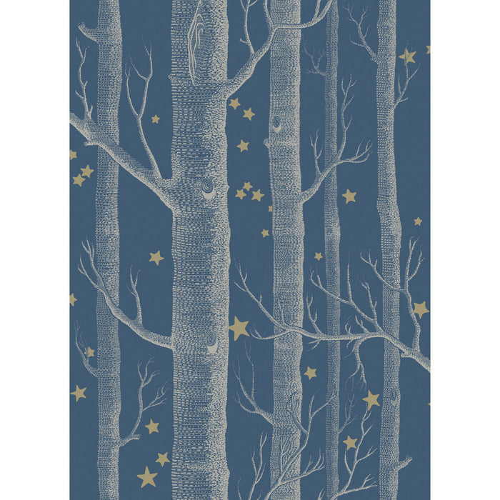 Cole & Son Woods & Stars Midnight Wallpaper Sample 103/11052.CS.0