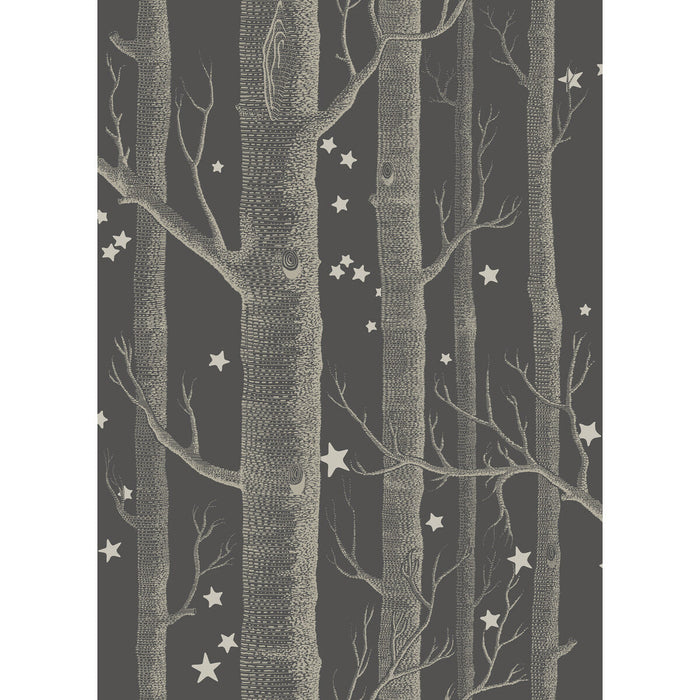 Cole & Son Woods & Stars Charcoal Wallpaper Sample 103/11053.CS.0