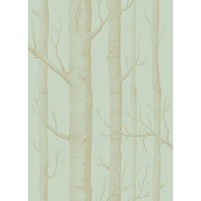 Cole & Son Woods Green/Gold Wallpaper Sample 103/5023.CS.0