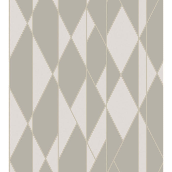 Cole & Son Oblique Grey And White Wallpaper Sample 105/11046.CS.0