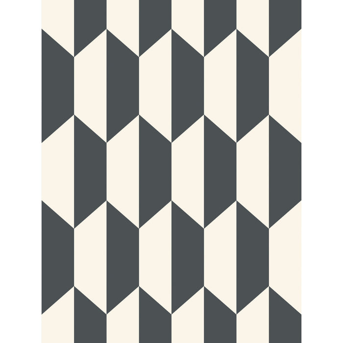 Cole & Son Tile Black And White Wallpaper Sample 105/12050.CS.0