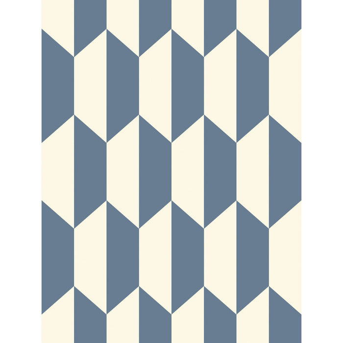 Cole & Son Tile Blue And White Wallpaper Sample 105/12054.CS.0