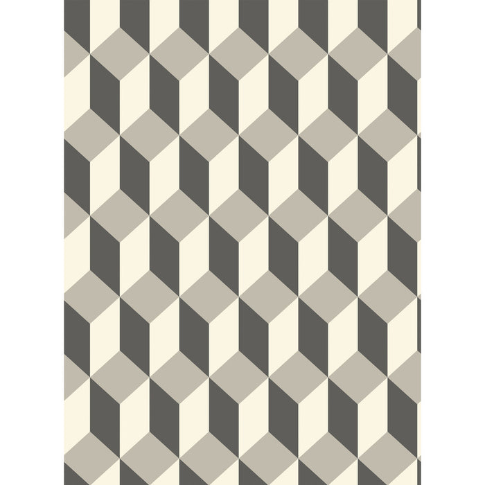 Cole & Son Delano Grey And Black Wallpaper Sample 105/7031.CS.0