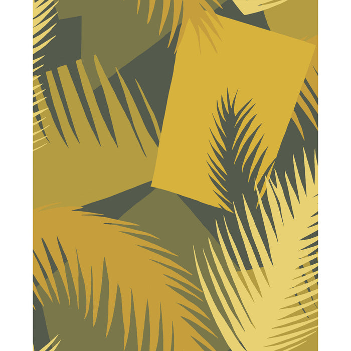 Cole & Son Deco Palm Yellow Wallpaper Sample 105/8035.CS.0