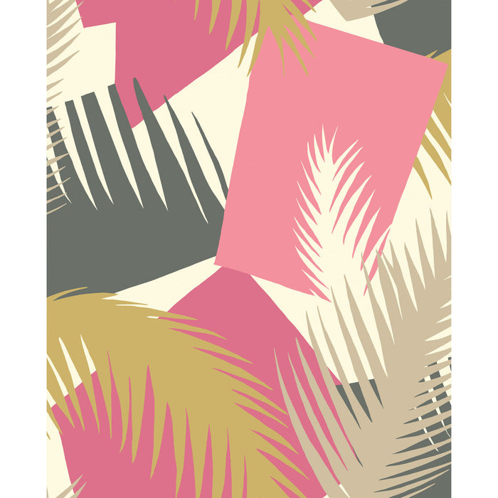 Cole & Son Deco Palm Pink Wallpaper Sample 105/8038.CS.0