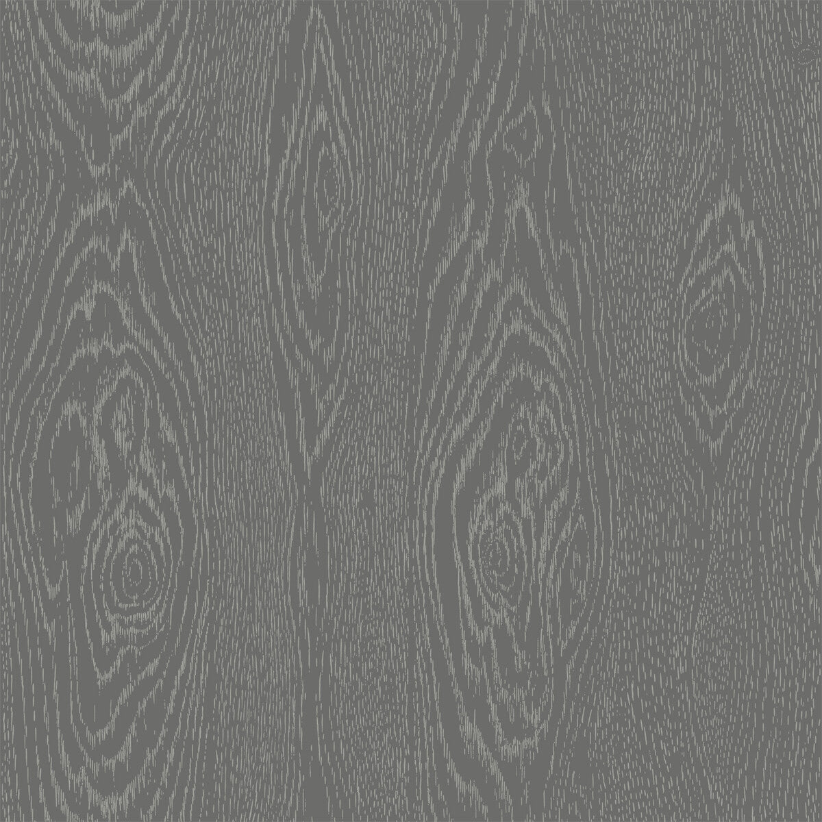 Cole & Son Wood Grain Black And Silver Wallpaper Sample 107/10046.CS.0