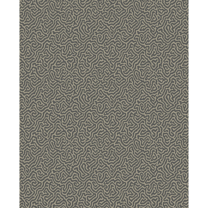 Cole & Son Vermicelli Black & Linen Wallpaper Sample 107/4017.CS.0