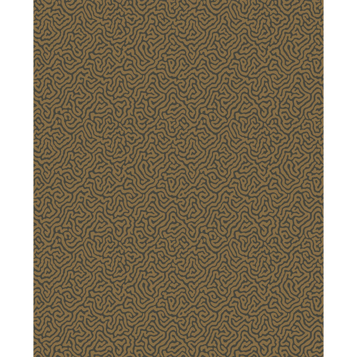 Cole & Son Vermicelli Black & Bronze Wallpaper Sample 107/4020.CS.0