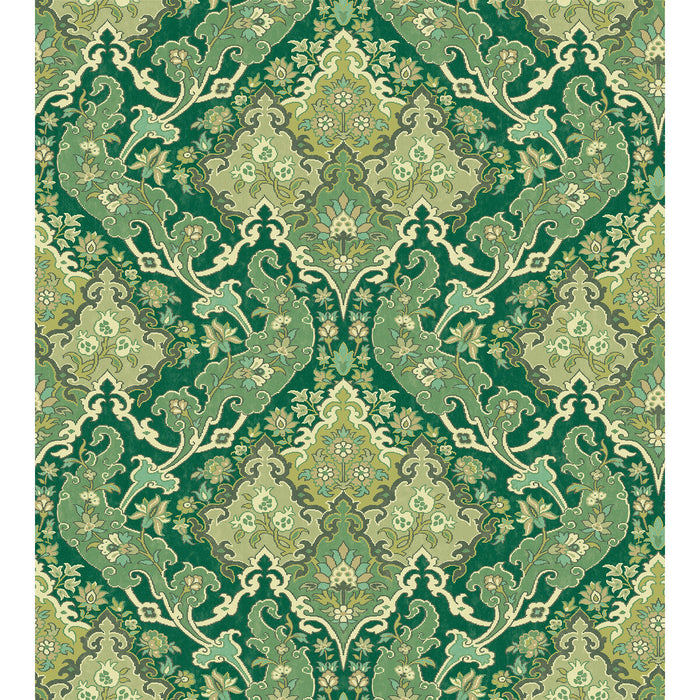 Cole & Son Pushkin Forest Green Wallpaper Sample 108/8041.CS.0