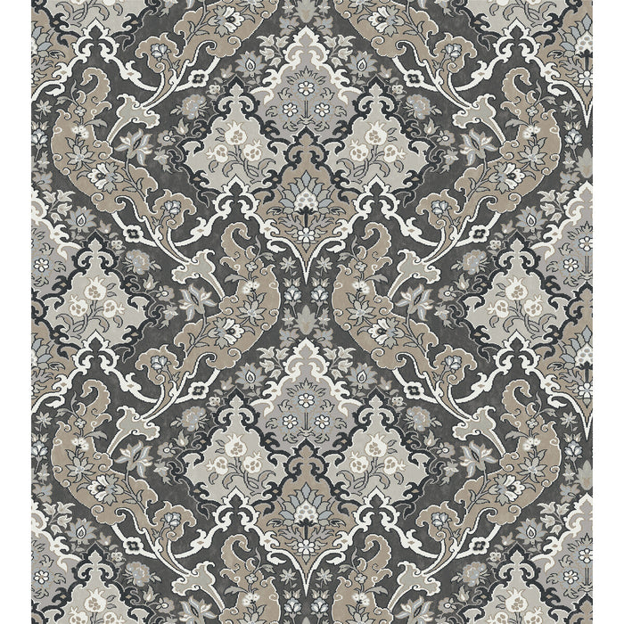 Cole & Son Pushkin Charcoal Wallpaper Sample 108/8043.CS.0