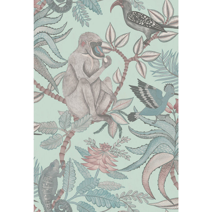 Cole & Son Savuti Duck Egg Wallpaper Sample 109/1004.CS.0