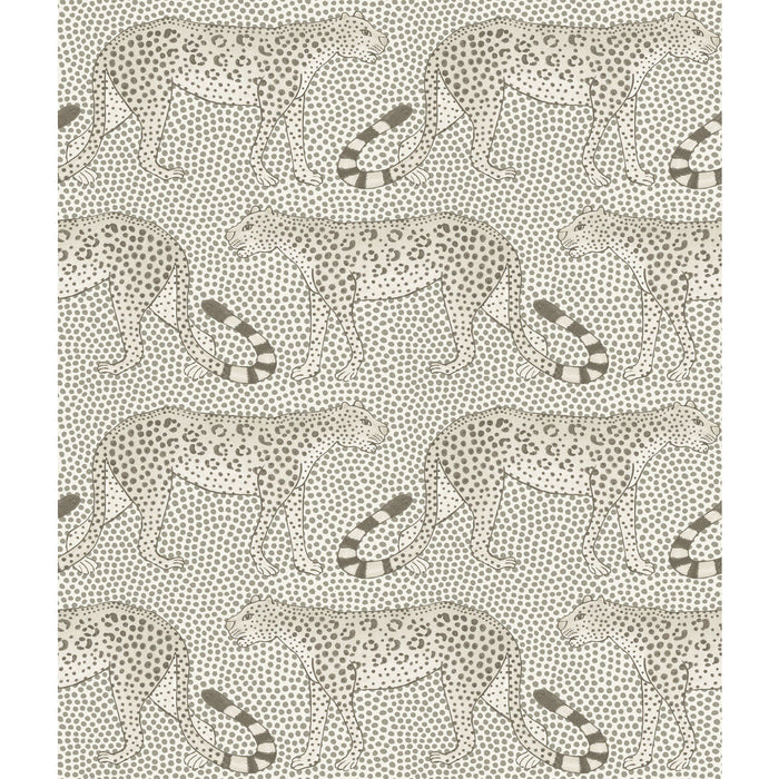 Cole & Son Leopard Walk Black & White Wallpaper Sample 109/2011.CS.0