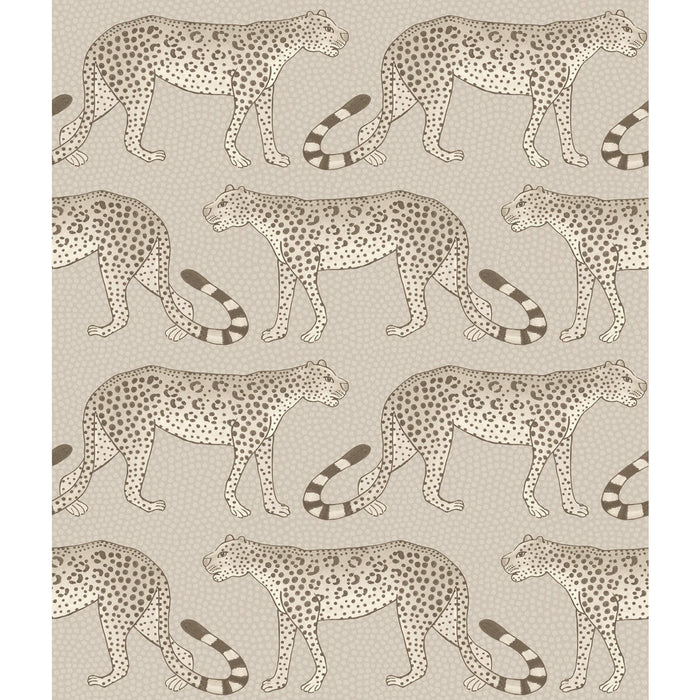 Cole & Son Leopard Walk Stone Wallpaper Sample 109/2012.CS.0