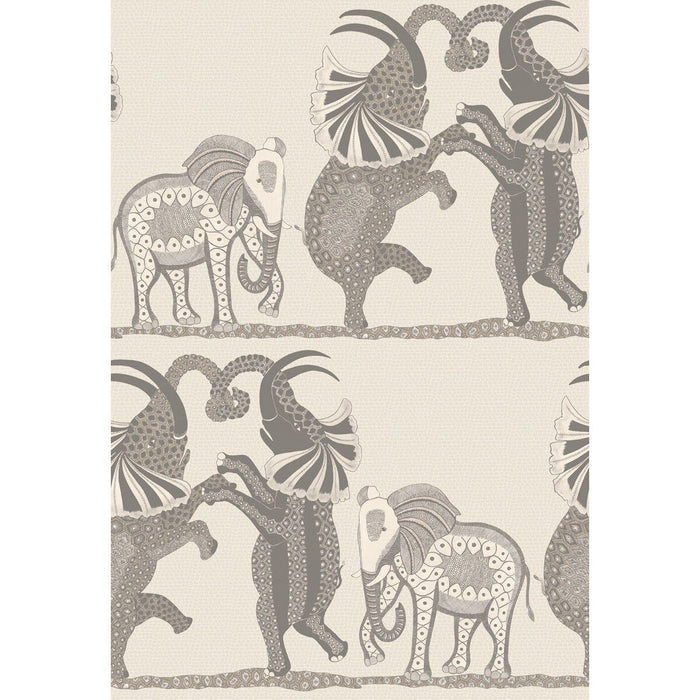 Cole & Son Safari Dance Pale Stone & Grey Wallpaper Sample 109/8037.CS.0