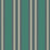 Cole & Son Polo Stripe Teal/Gilver Wallpaper Sample 110/1002.CS.0