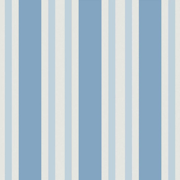 Cole & Son Polo Stripe Blue Wallpaper Sample 110/1006.CS.0