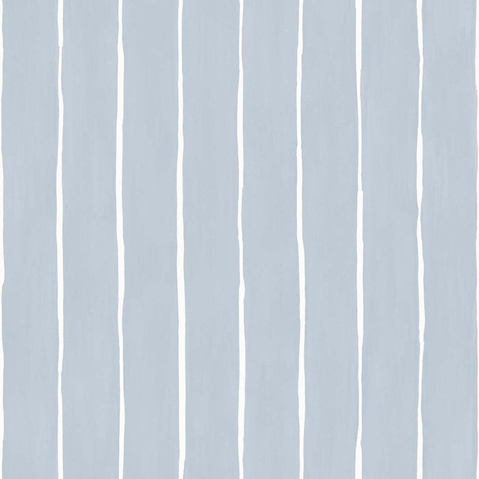 Cole & Son Marquee Stripe Pale Blue Wallpaper Sample 110/2008.CS.0