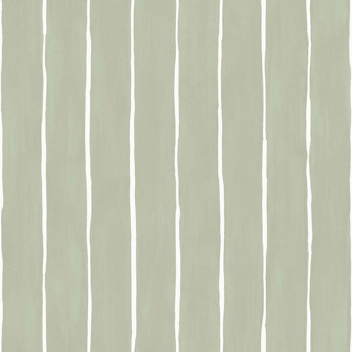 Cole & Son Marquee Stripe Soft Olive Wallpaper Sample 110/2009.CS.0