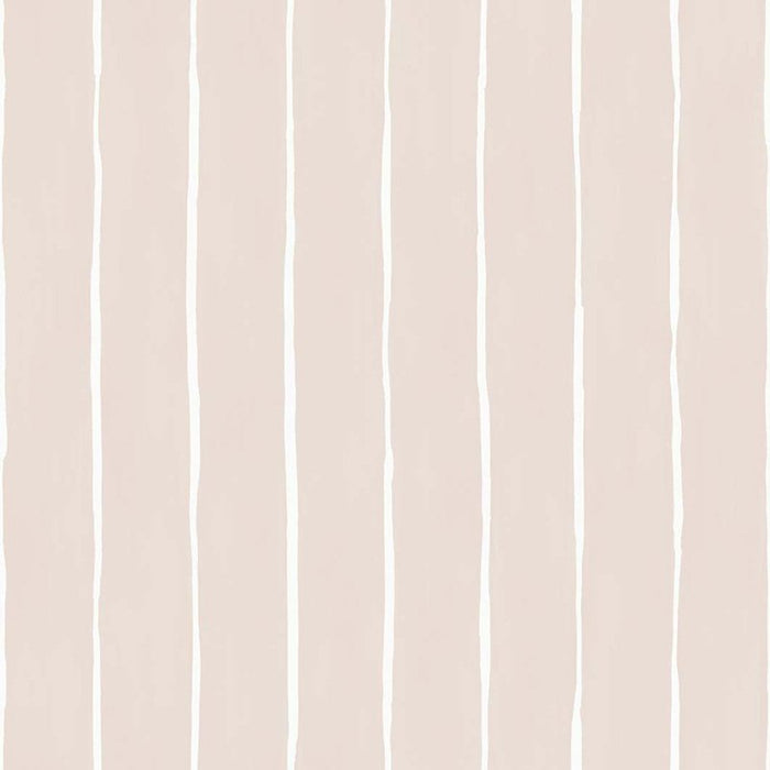 Cole & Son Marquee Stripe Soft Pink Wallpaper Sample 110/2012.CS.0