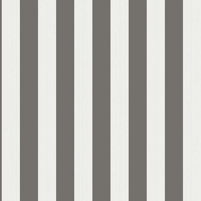 Cole & Son Regatta Stripe Black/White/Linen Wallpaper Sample 110/3016.CS.0