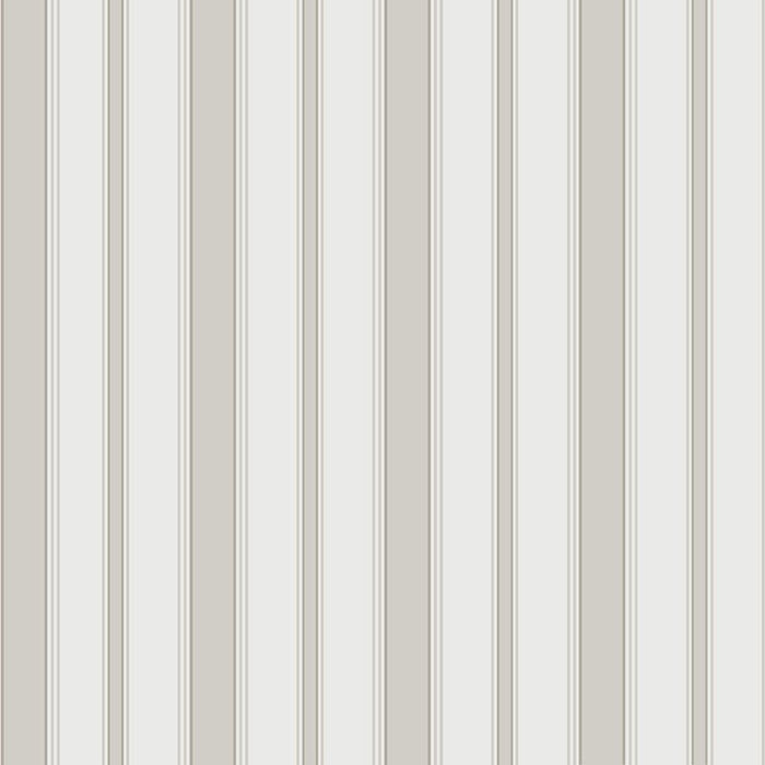 Cole & Son Cambridge Stripe Stone+White Wallpaper Sample 110/8040.CS.0