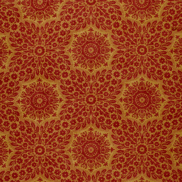 Schumacher Jamestown Spice Fabric Sample 1103043