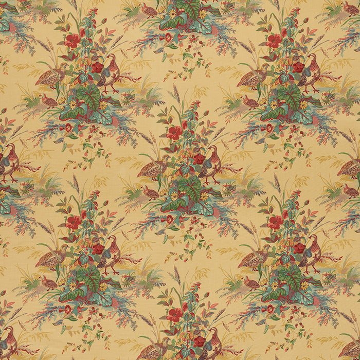 Schumacher Quail Meadow Spring Fabric Sample 1106015