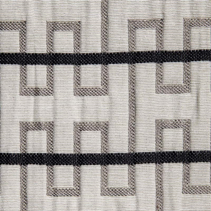 Calvin Labyrinth (ls) Gray & Black Fabric Sample 11148