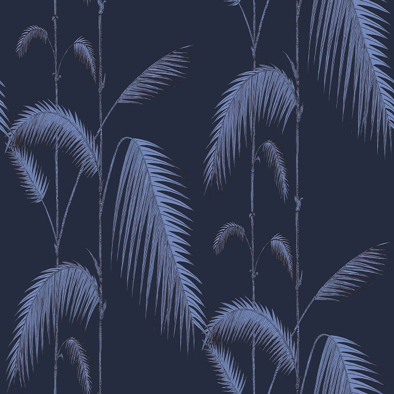 Cole & Son Palm Leaves Ink Wallpaper Sample 112/2008.CS.0