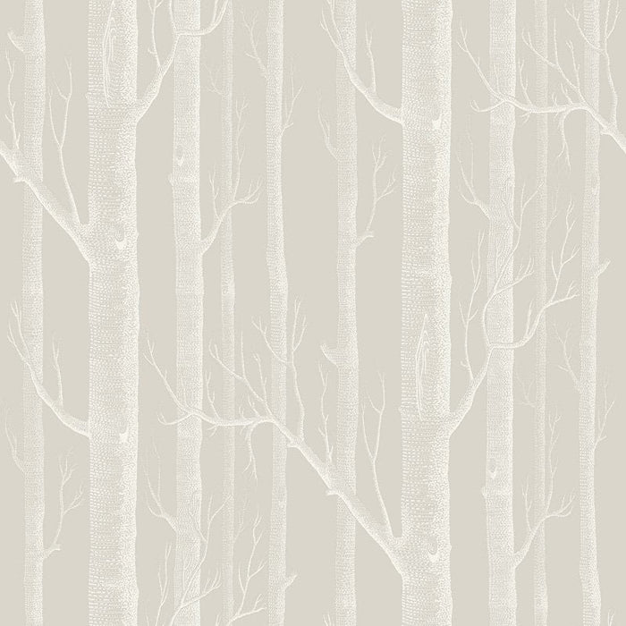 Cole & Son Woods Stone/White Wallpaper Sample 112/3010.CS.0