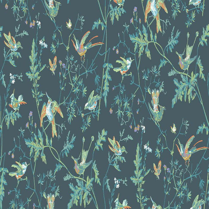 Cole & Son Hummingbirds Viridian Wallpaper Sample 112/4014.CS.0