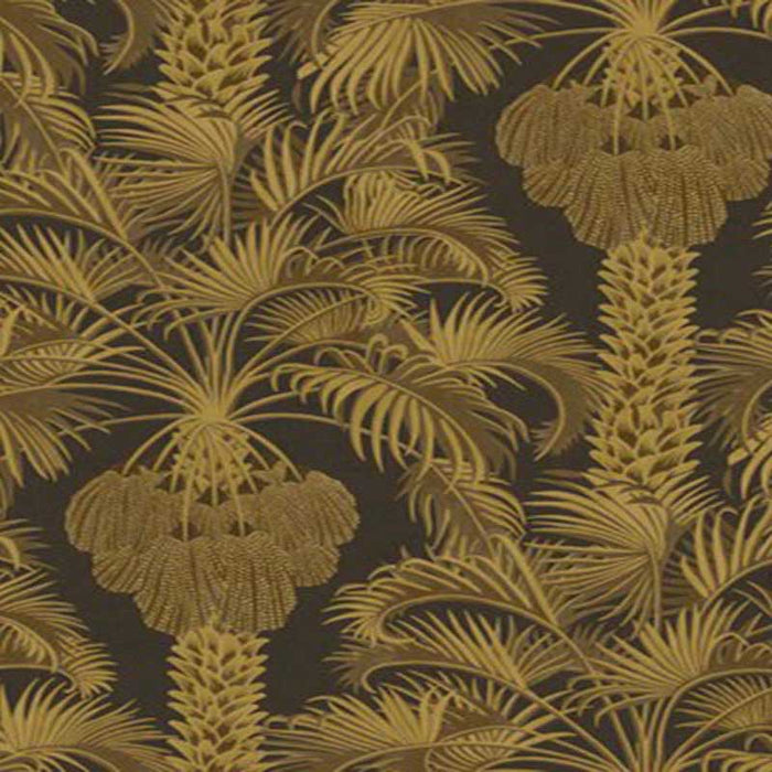 Cole & Son Hollywood Palm Charcoal & Gold Wallpaper Sample 113/1001.CS.0