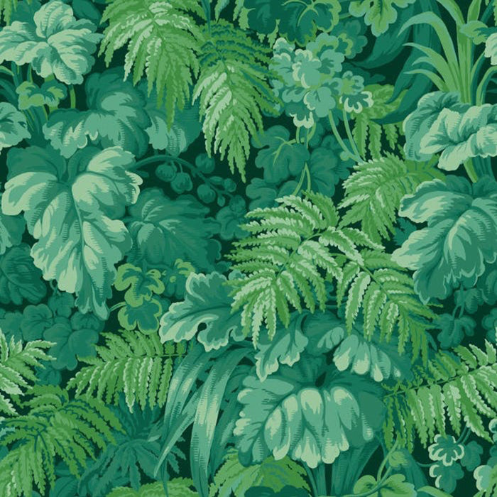 Cole & Son Royal Fernery Forest Green Wallpaper Sample 113/3009.CS.0