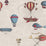 Cole & Son Macchine Volanti Stone/Rouge/Blue Wallpaper Sample 114/10020.CS.0